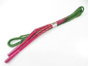 リサイクル　和装小物　帯締め　振袖用　金糸　正絹　手組　四つ丸組